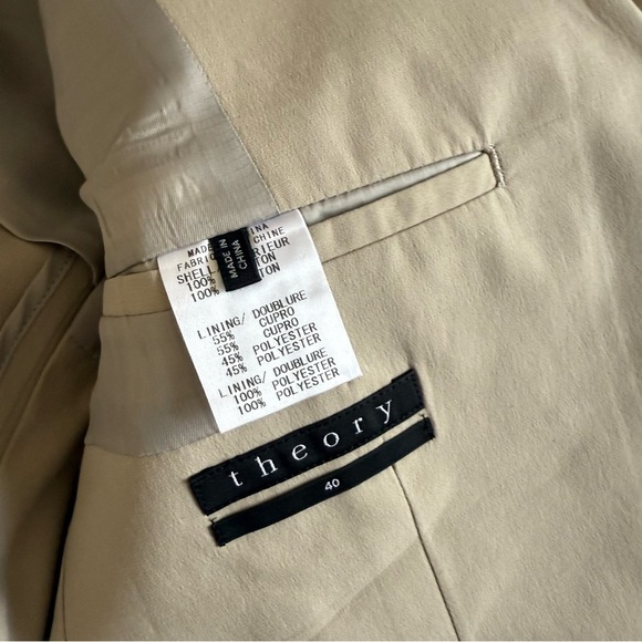 Theory Men’s Lightweight Cotton Blazer Size EU40/US Small - Picture 10 of 11